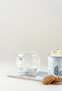 Portavelas Snowfall Ø9 cm, transparente