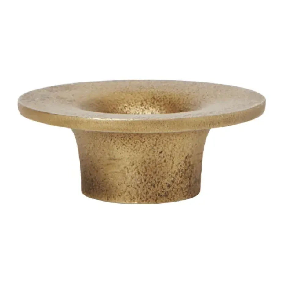 Portavelas Soothe Ø8 cm, Brass Finish