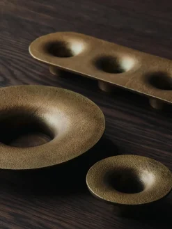 Portavelas Soothe Ø8 cm, Brass Finish