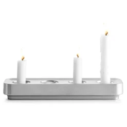 Portavelas Stumpastaken alargado pulido, 8,5x29,5 cm