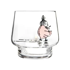 Portavelas The strong-willed, transparente-rosa