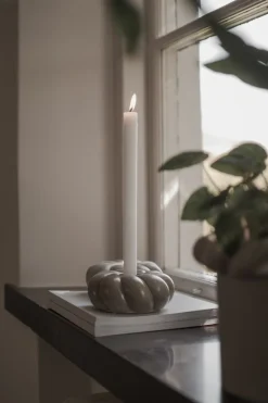 Portavelas Twine Ø14 cm, Beige