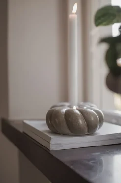 Portavelas Twine Ø14 cm, Beige