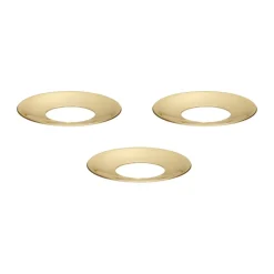 Protectores de vela STOFF Nagel 3-pack, Latón cepillado