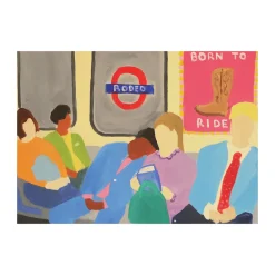 Póster Born To Ride, 50x70 cm