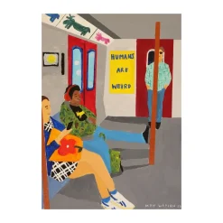 Póster Humans Are Weird, 50x70 cm