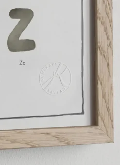 Póster The alphabet watercolour, 50x70 cm