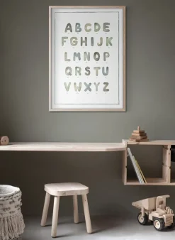 Póster The alphabet watercolour, 50x70 cm