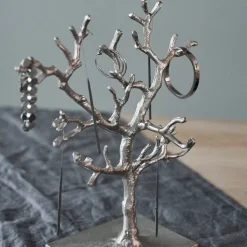Árbol para joyas Tressa, plata, 33 cm