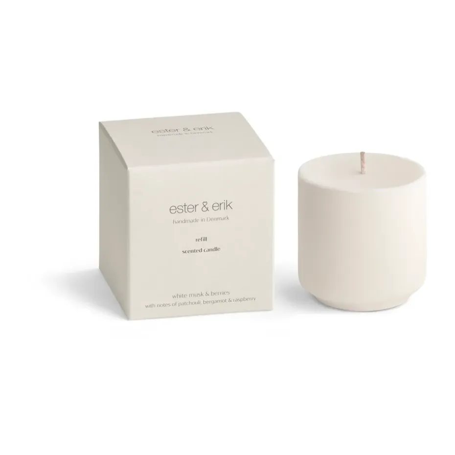 Recarga para vela aromática ester & erik, White musk & berries