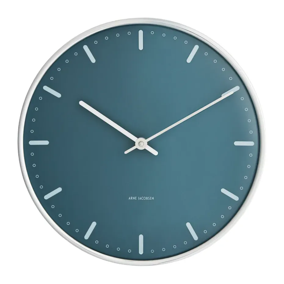 Reloj AJ City Hall, Azul, Ø21 cm