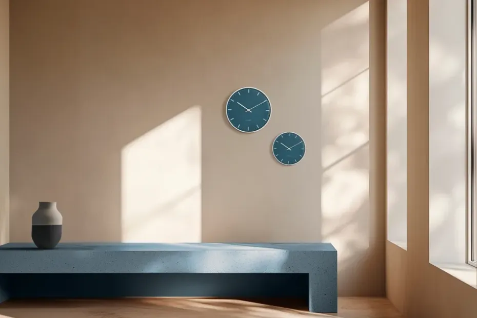 Reloj AJ City Hall, Azul, Ø29 cm