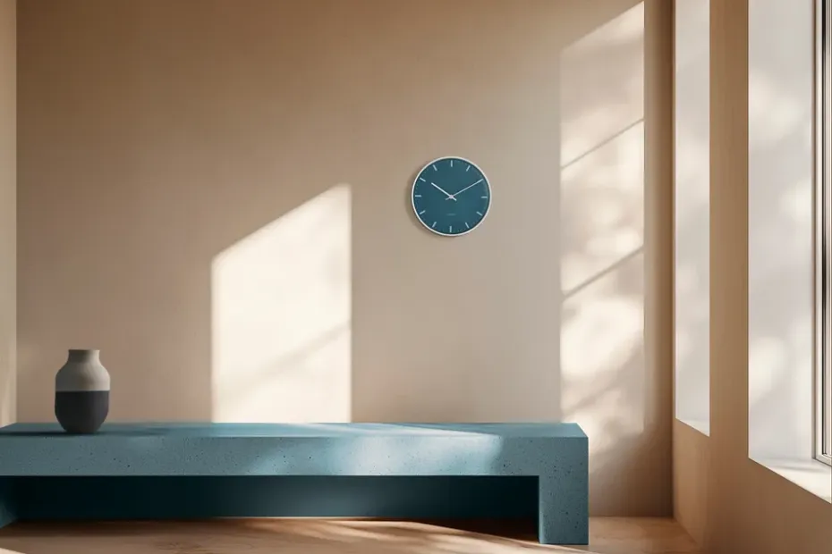 Reloj AJ City Hall, Azul, Ø29 cm