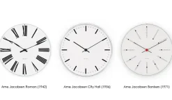 Reloj AJ City Hall, Blanco, Ø29 cm