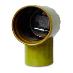 Reloj de cerámica retro 18 cm, Olive