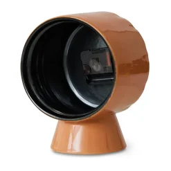 Reloj de cerámica retro 20,8 cm, Peach