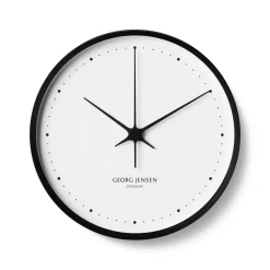 Reloj de pared Henning Koppel Ø 30 cm, negro-blanco