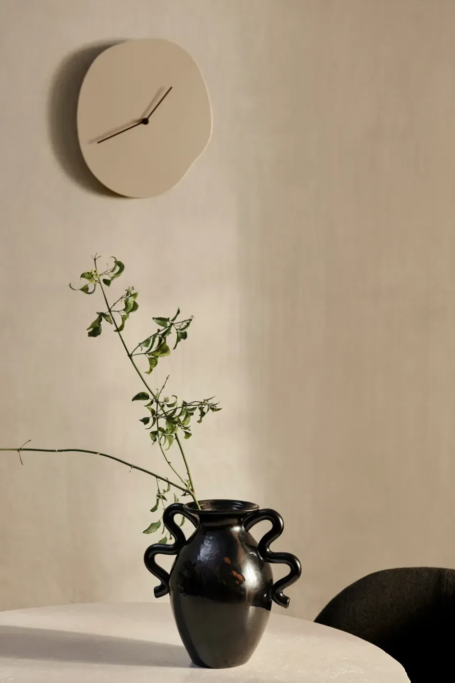 Reloj de pared Melt 28x33 cm, Cashmere