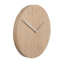 Reloj de pared Watch:Out, roble-acero