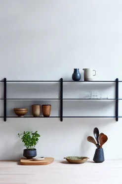 Repisa Nivo D, Ceniza teñida de negro-negro