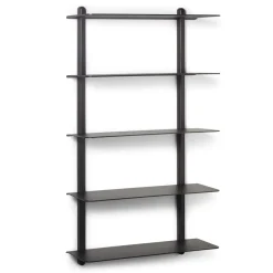 Repisa Nivo E large, Ceniza teñida de negro-negro