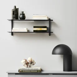 Repisa Nivo F, Ceniza teñida de negro-negro