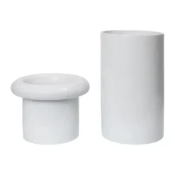 Rollo maceta Ø31x46 cm, White