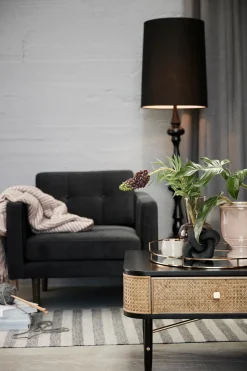 Serafina Decoración nudo 13 cm, Black