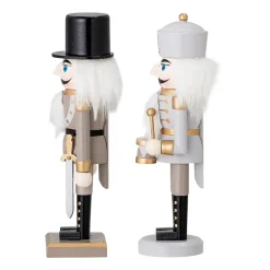 Set de 2 adornos Darren nötknäppare 20,5 cm, Gold