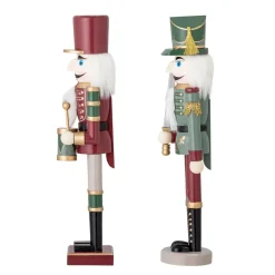 Set de 2 adornos Darren nötknäppare 38 cm, verde