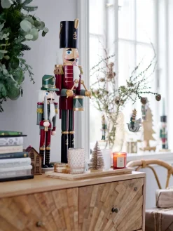 Set de 2 adornos Darren nötknäppare 38 cm, verde