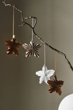 Set de 4 adornos de Navidad Twinkle, Crudo