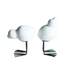 Set de 2 adornos de Pascua Swedish Birds DBKD, White