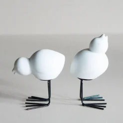 Set de 2 adornos de Pascua Swedish Birds DBKD, White