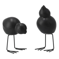 Set de 2 adornos de Pascua Swedish Birds DBKD, Black