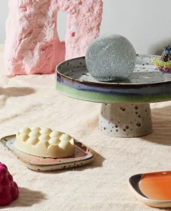 Set de 2 bandejas pequeñas 70's, Asteroids / Grass