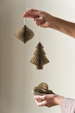 Set de 4 bolas de Navidad Tree, Beige