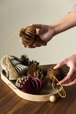 Set de 4 bolas de Navidad Tree, Beige