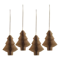 Set de 4 bolas de Navidad Tree, Crudo