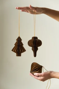 Set de 4 bolas de Navidad Tree, Crudo