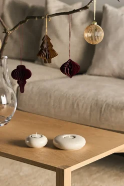 Set de 4 bolas de Navidad Tree, Crudo