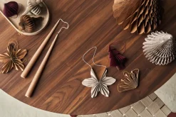 Set de 4 bolas de Navidad Spira, Crudo