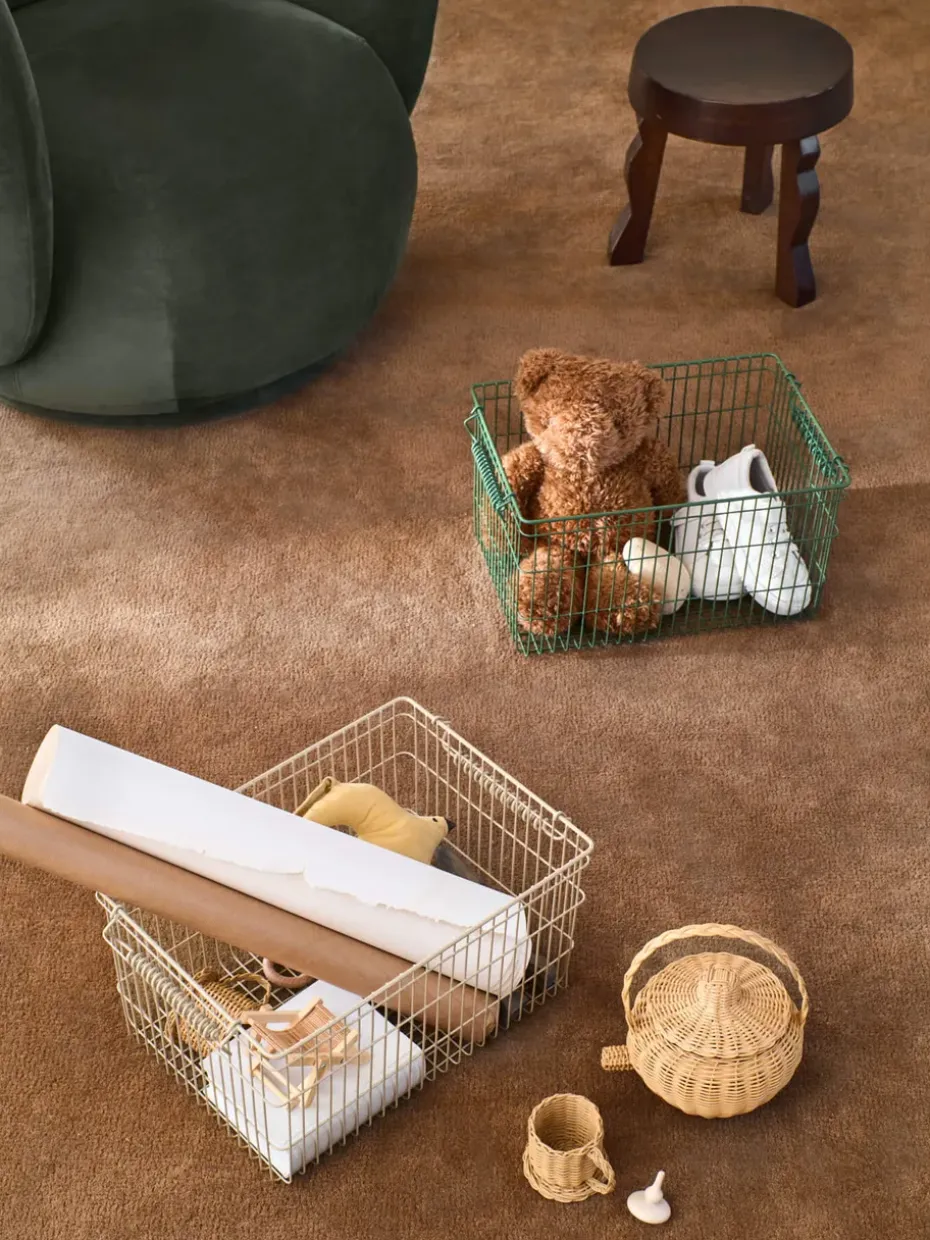 Set de 2 cestas Cala apilables, Cashmere