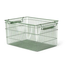 Set de 2 cestas Cala apilables, Verdant green