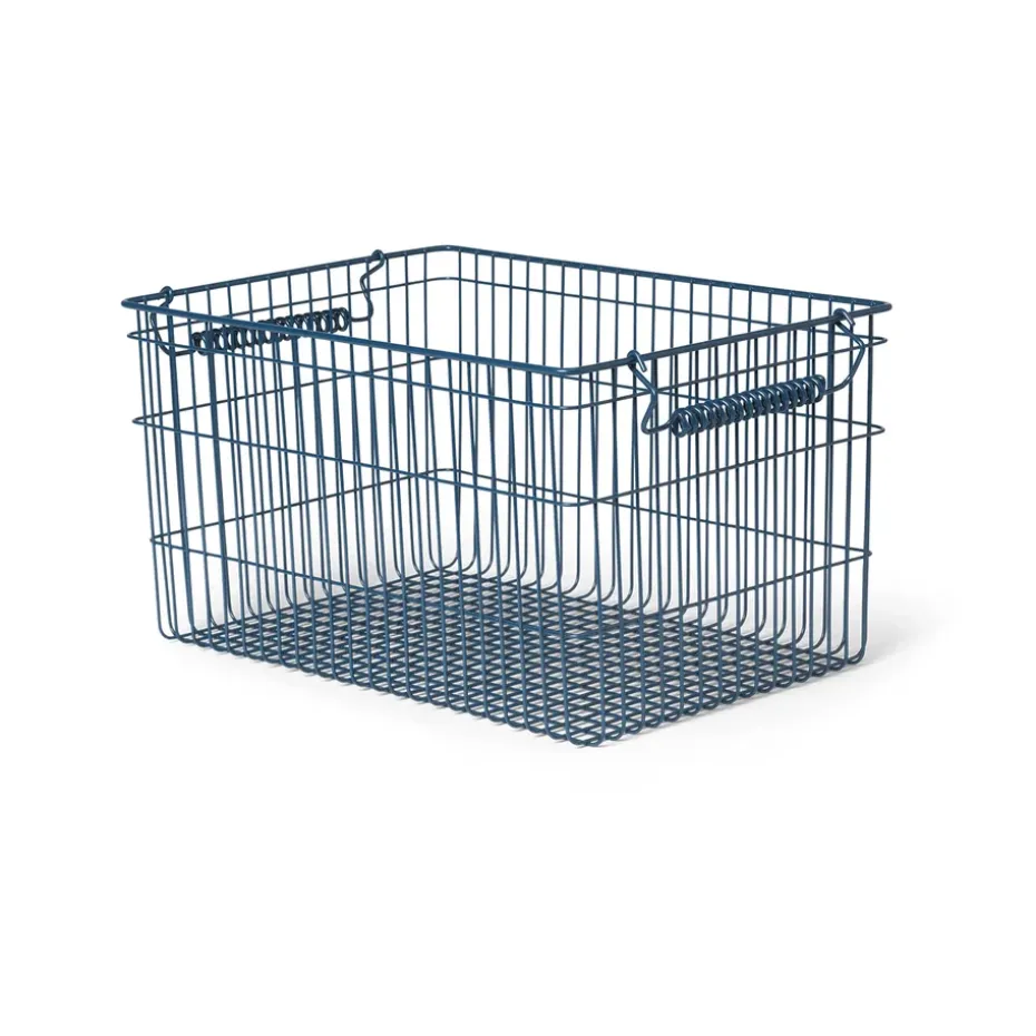 Set de 2 cestas Cala apilables, Dark blue