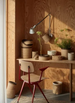 Set de 3 cestas Emil large, Natural-marrón