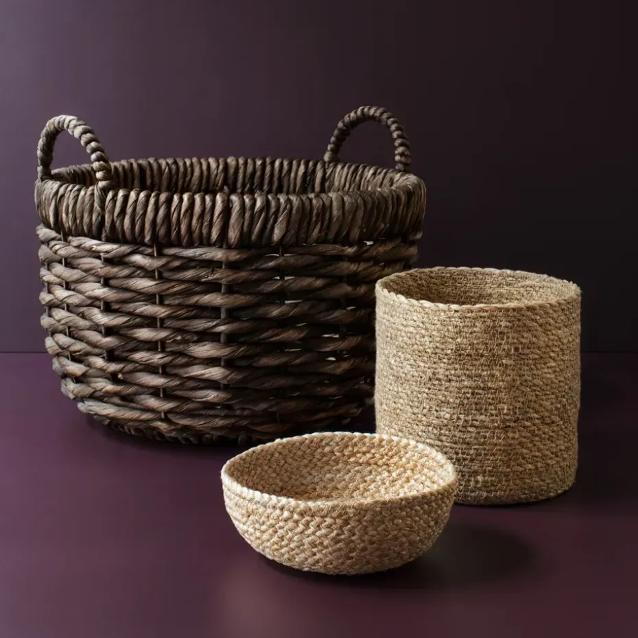 Set de 3 cestas Emil small, natural