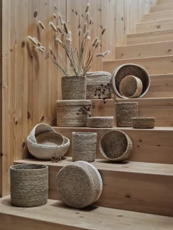 Set de 3 cestas Emil small, natural