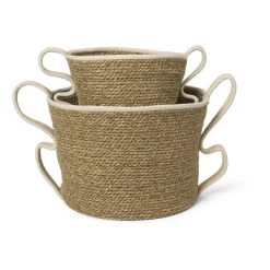 Set de 2 cestas Verso, Off-white