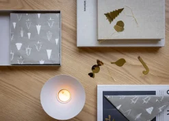 Set de 4 colgantes de navidad Cooee latón, Candy cane